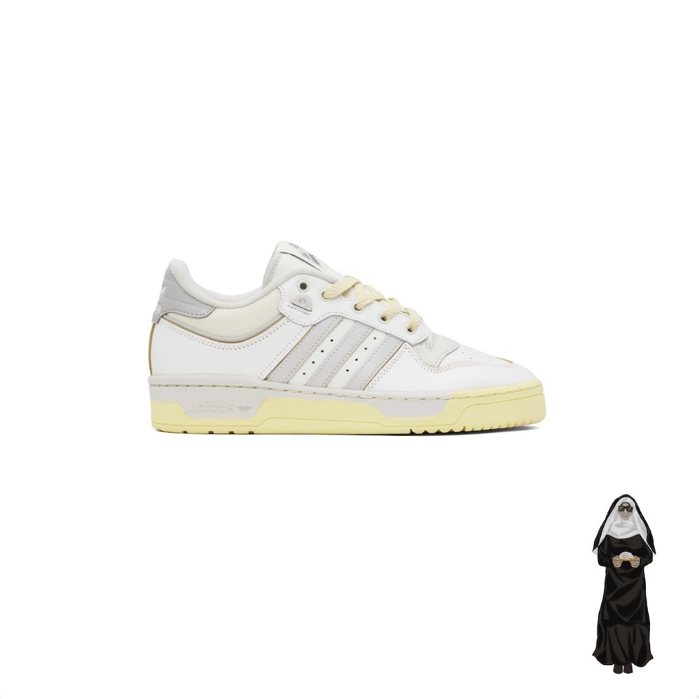 Adidas Originals White & Beige Rivalry Low 86